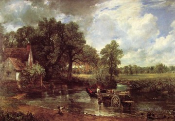 John Constable Painting - The Hay Wain Romantic John Constable